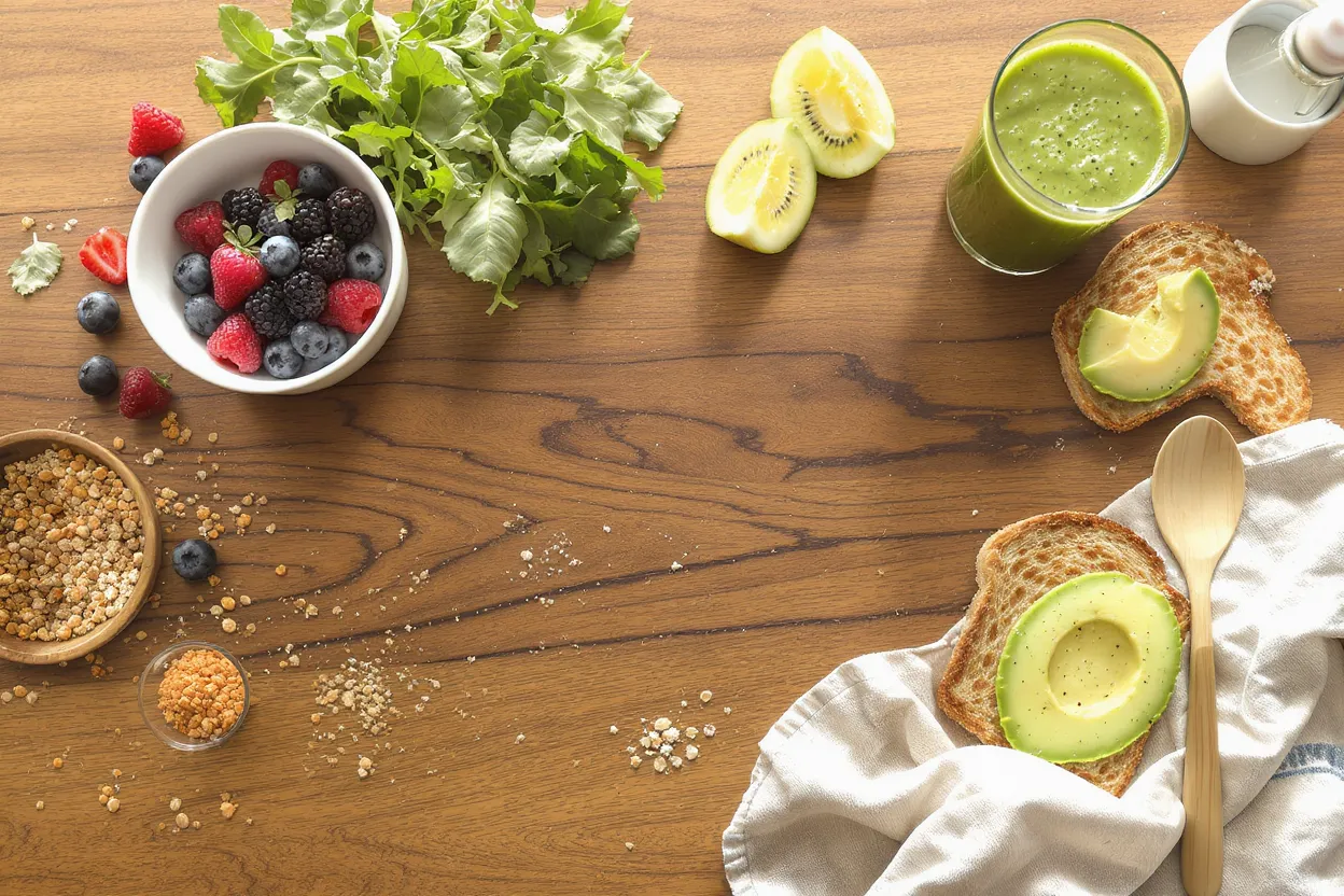 Gesunde Ernährung ab 40 – Beeren, Avocado, Smoothie